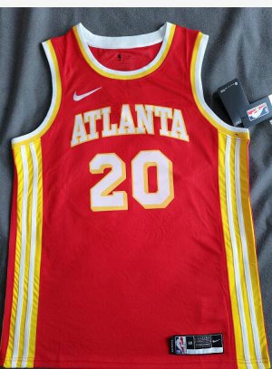 NBA 20 Collins Hawks 20-21 Maillot Rouge